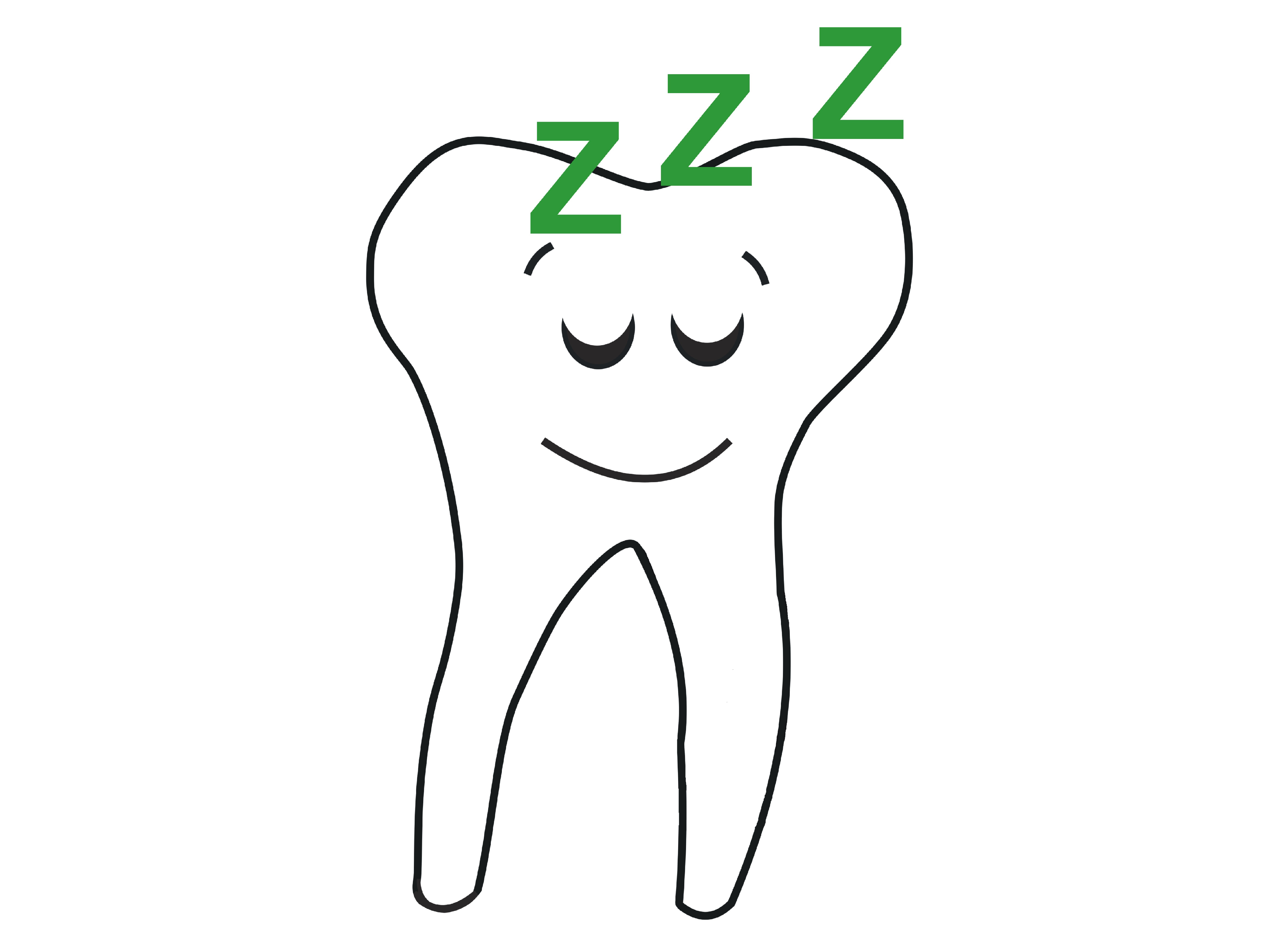 schlafender Zahn